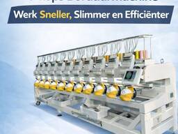 8-kops borduurmachine – werk sneller, slimmer en beter!
