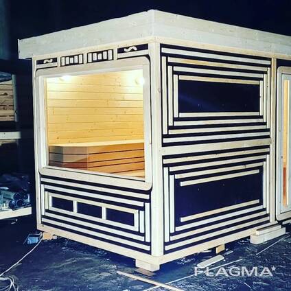 Баня-бочка, баня квадро-бочка, русская баня