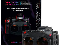 Canon EOS R5 C VR-creatorkit met RF 5.2mm f/2.8 dubbele fisheye-lens