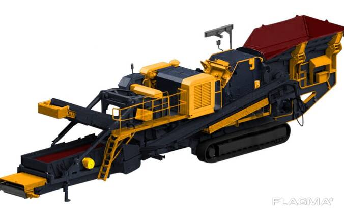 Fti-130s гусеничная роторная дробилка с вибрационным грохотом