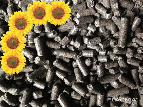 Пеллеты из лузги подсолнечника