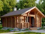 Сруб дома, бани из оцилиндрованного бревна - фото 5